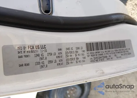 2017 Dodge Journey Crossroad Plus z USA, uszkodzony, nr VIN 3C4PDCGB4HT556984